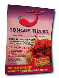 Thai restaurant flyer
