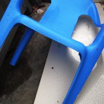 Another dead stacking chair