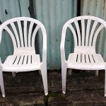 More dead stacking chairs